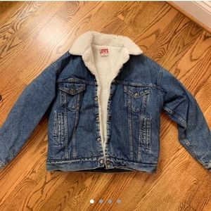 Vintage Levi Sherpa Denim Jacket